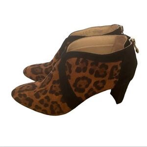 Life Stride  Leopard Print Women's Glamour Ankle Boots SZ 6.5 M